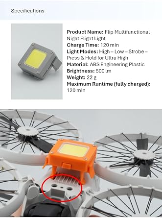 Flip Multifunctional Night Flight Light for DJI Flip