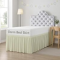 Vista 13 de Cottingon Falda de cama para dormitorio, 100% microfibra, gris oscuro, individual XL, caída de 30 pulgadas