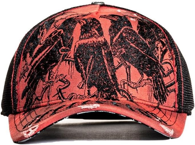 Affliction Men's Baseball Cap, Gothic Style, Embroidered Pattern