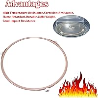 Vista 5 de Anillo giratorio de microondas de 8.7 pulgadas, rodillo de anillo giratorio, soporte de bandeja de horno de microondas, soporte de bandeja de placa