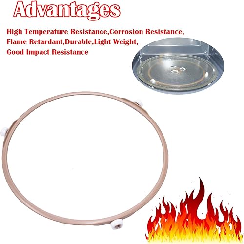 Miniatura 4 de Anillo giratorio de microondas de 8.7 pulgadas, rodillo de anillo giratorio, soporte de bandeja de horno de microondas, soporte de bandeja de placa