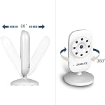 Moniteur de bébé vidéo avec appareil photo numérique, ANMEATE Moniteur vidéo numérique sans fil 2.4Ghz avec moniteur de température, 960ft Plage de transmission, 2-Way Parler, vision nocturne, batterie de grande capacité