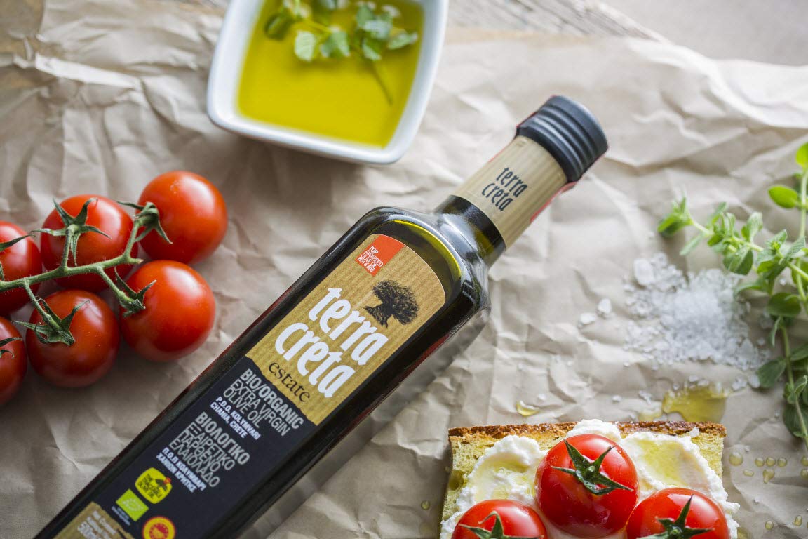 Terra Creta Estate organic extra virgin olive oil 500ml Greece
