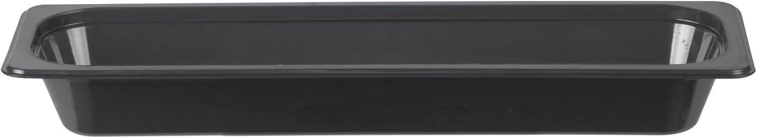 Cambro 22LPHP110 High Heat Half Size Long Food Pan in Black (Case of 6) 2-1/2" Deep