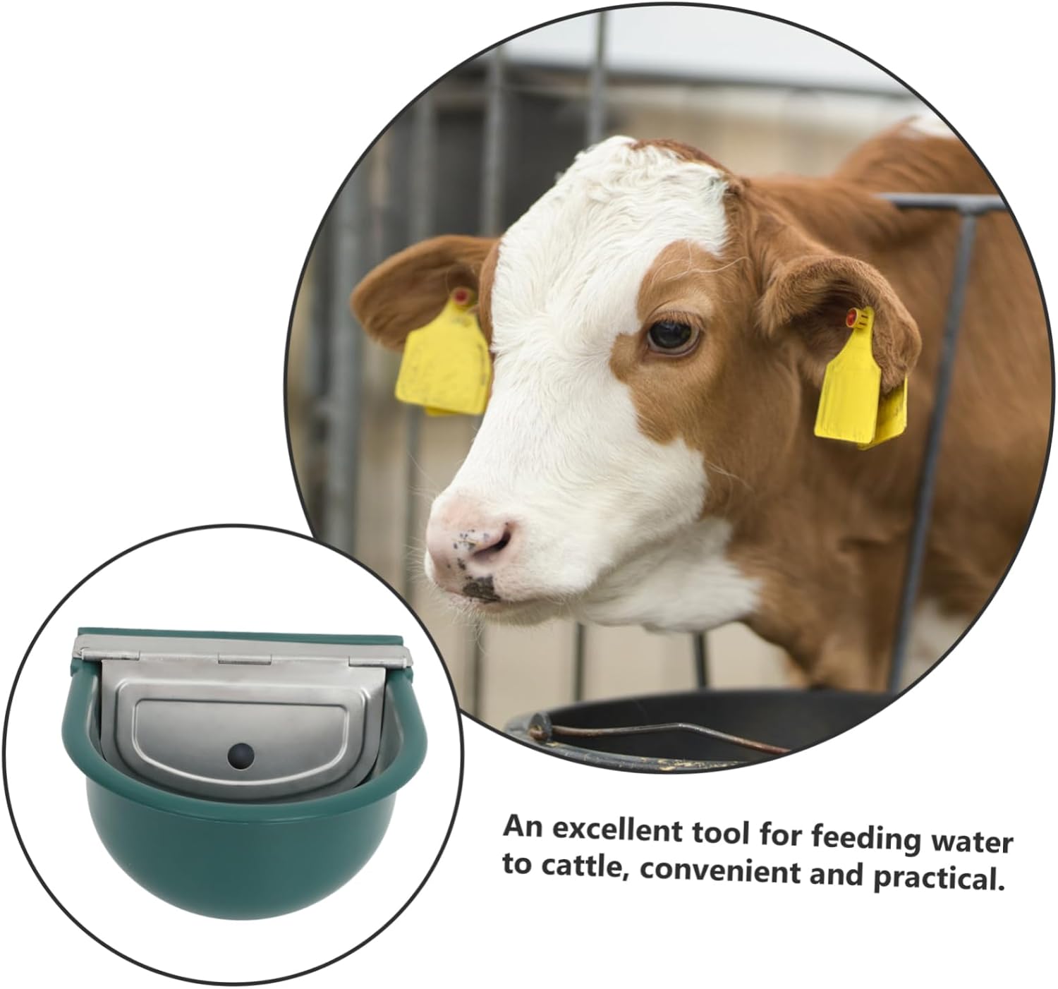 1pc Livestock Water Tank Automatic Watering Bowl for Cattle Sheep Horses Outdoor Dog Water Bowl