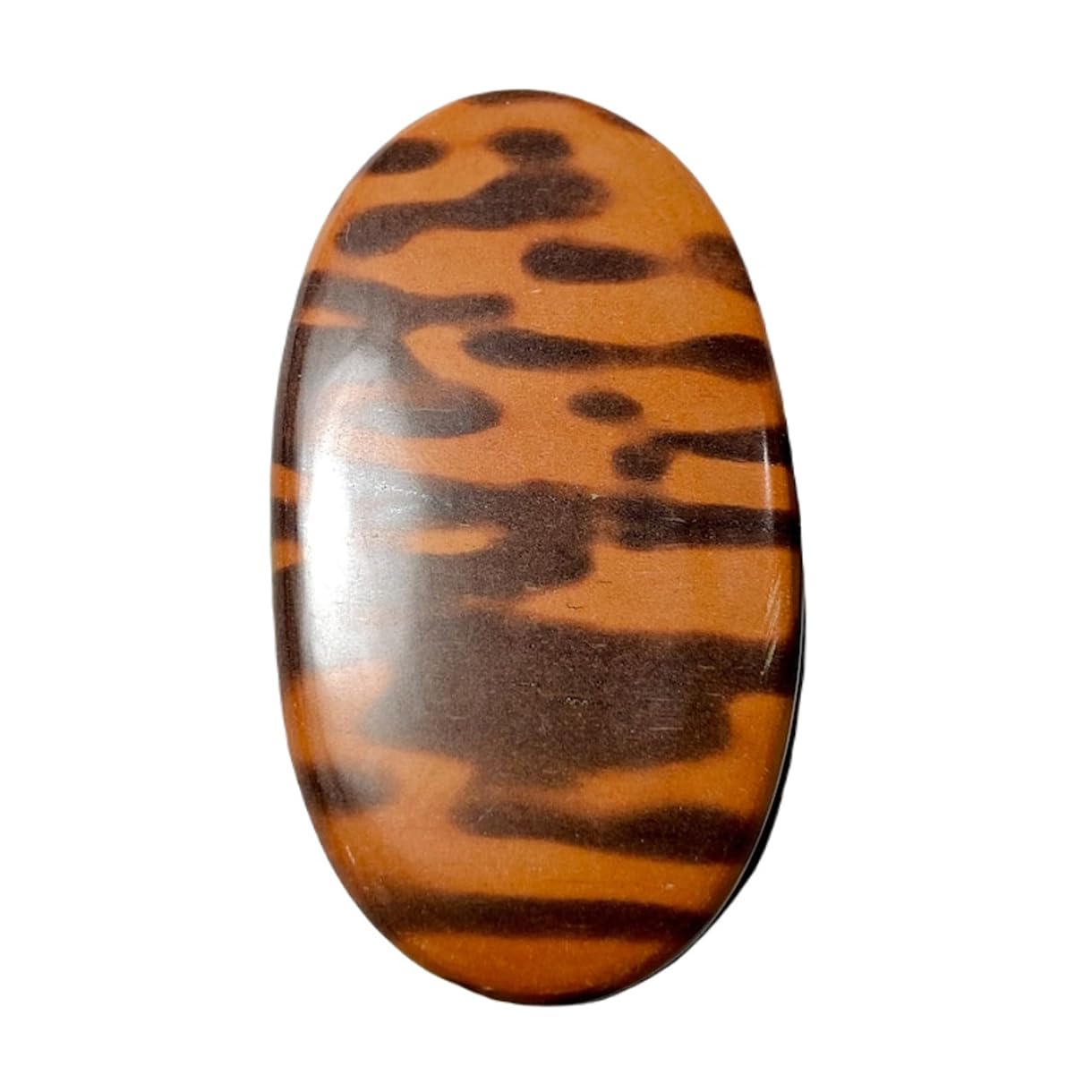 Jaspe peau de tigre cabochon 50mm pour réparer ou personnaliser une bague
