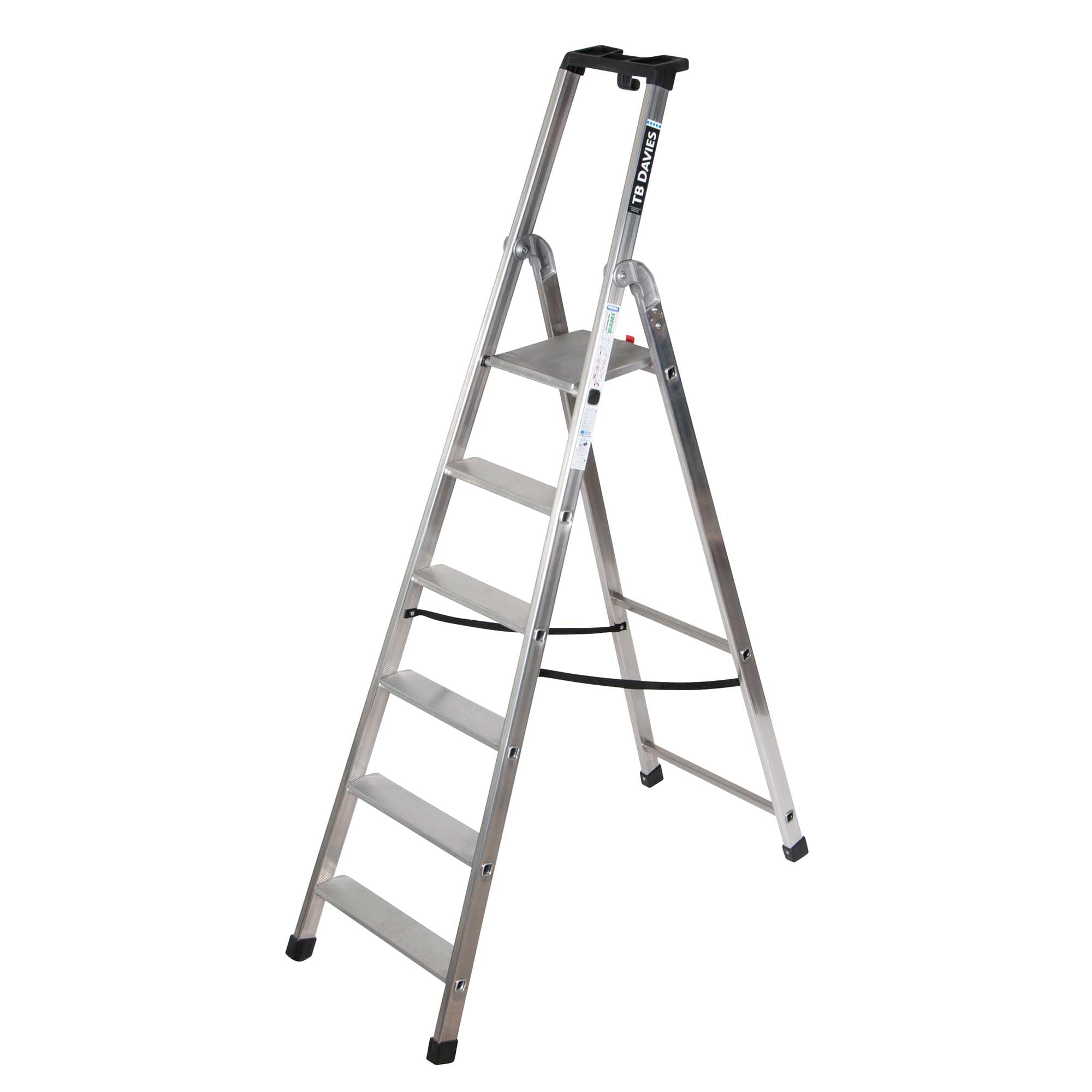 Tb Davies 6 Tread Heavy-Duty Platform (1.35M) Step Ladder from B&Q