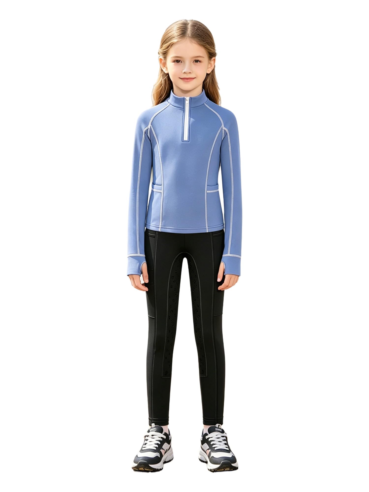 MSemis Top Y Pantalones Cortos Gimnasia Artística Niña Mallas De Entrenamiento Ecuestre Leggings Equitación