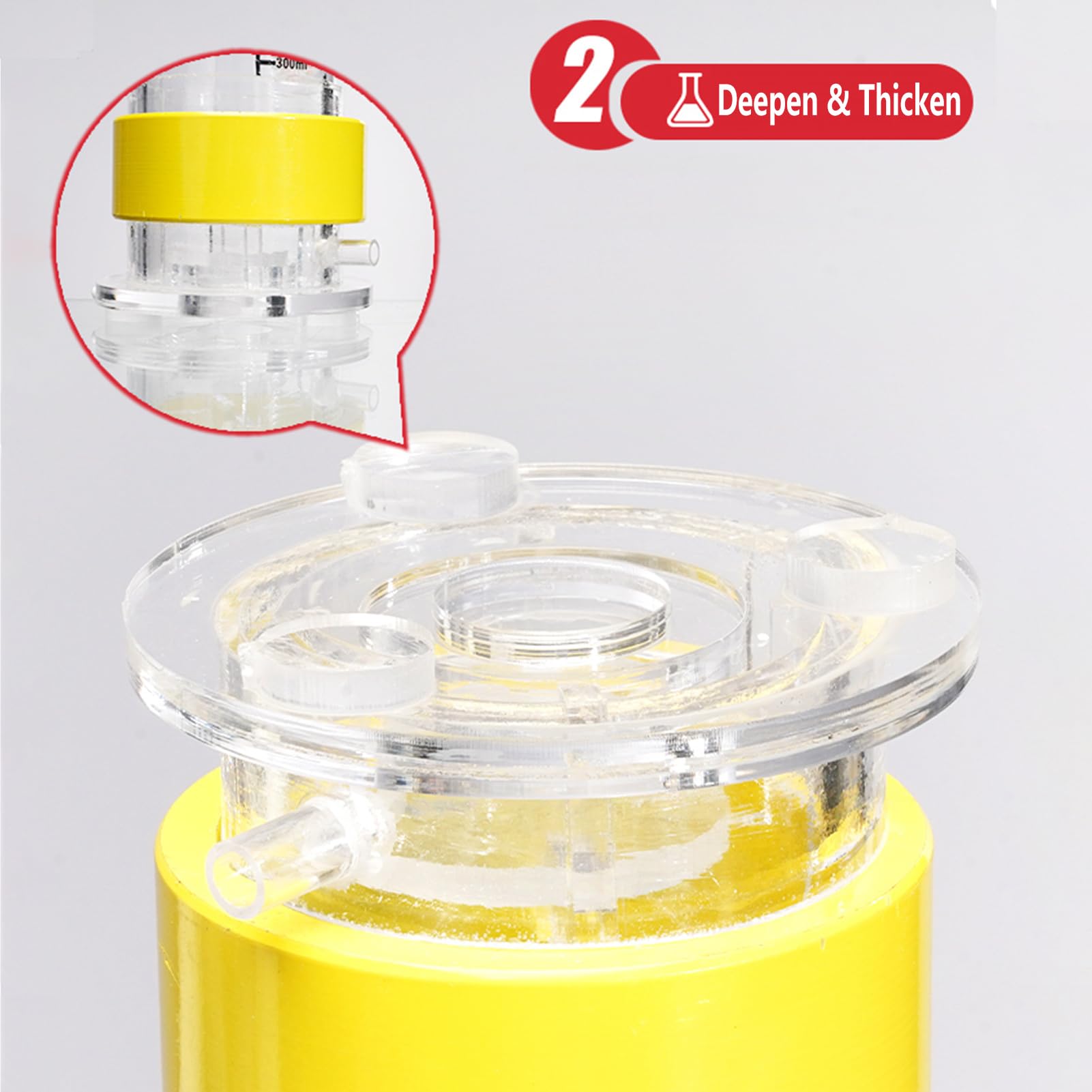 Muestrador de agua con contrapeso, Sistema de muestreo de agua de plexiglás grueso hasta 30 m Monitoreo ambiental Calidad del agua Recolección de muestras Varios tamaños(2.5L)