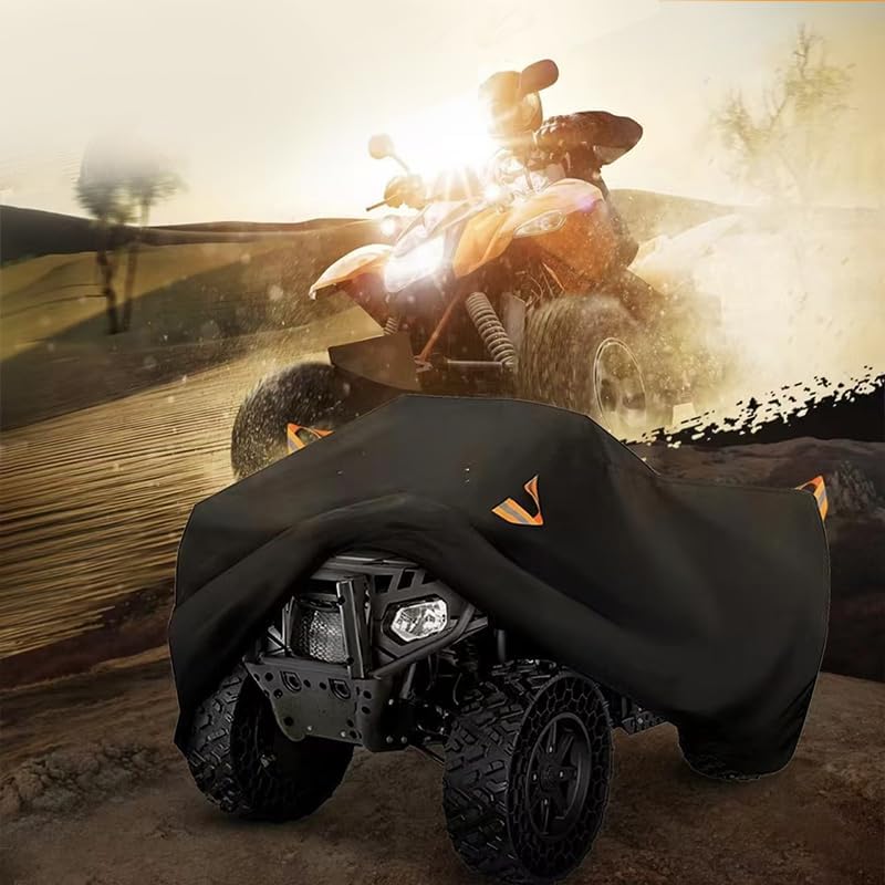 ATV Cover for CFMoto CForce 520L 2020–2025, Full Coverage Heavy Duty 4 Wheeler Quad Protection Outdoor Storage Cover, Durable Oxford Cloth All Weather Quad Cover