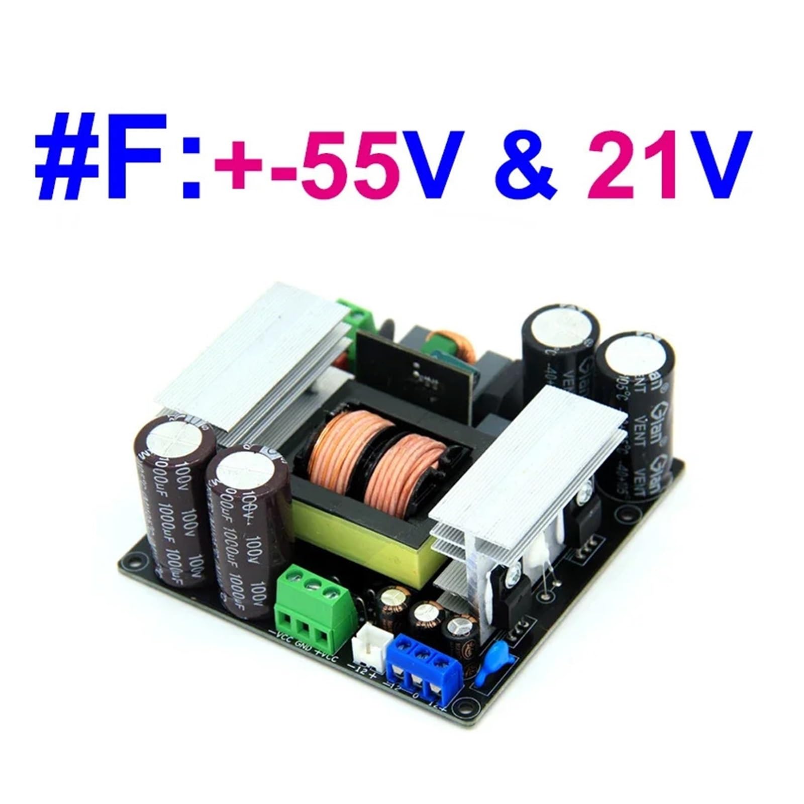 Zasilacz impulsowy, 700W LLC 5-kierunkowy zasilacz impulsowy Podwójny zasilacz DC +-80 V do modułu zasilania cyfrowego wzmacniacza do paska LED, systemu kamer CCTV, radia(Dual 55V)