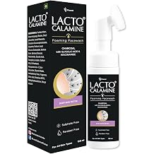 Lacto Calamine Charcoal Foaming Face wash| Deep skin Detox| Cleanse skin impurities| With Built-in foaming Brush|Sulphate free Face wash| Paraben Free| 150 ml x Pack of 1