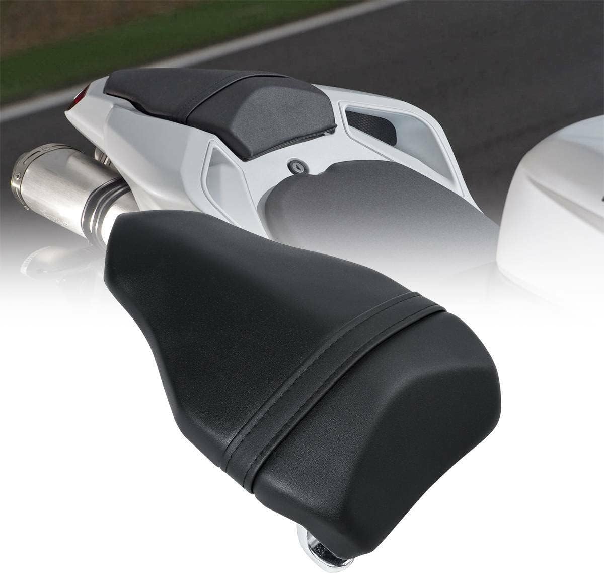 XMT-MOTO Rear Passenger Seat Pad Pillion PU Leather Fit For DUCATI 1098 1198 848