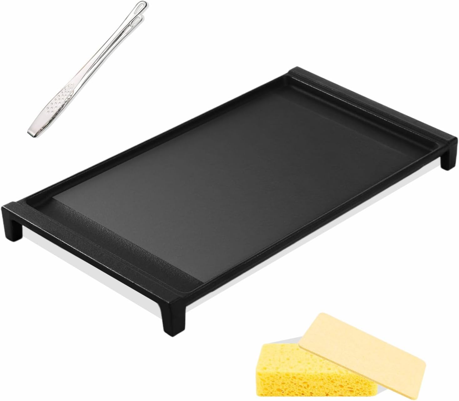 Flat Top Grill Upgraded GE Gas Range Griddle Cast Iron Center - Main Image