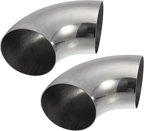 Miniatura 8 de X AUTOHAUX 2 unids OD 4 pulgadas 90 grados mandril curva codo SS304 tubo de acero inoxidable tubo de escape codo tubo de escape para coche sistema