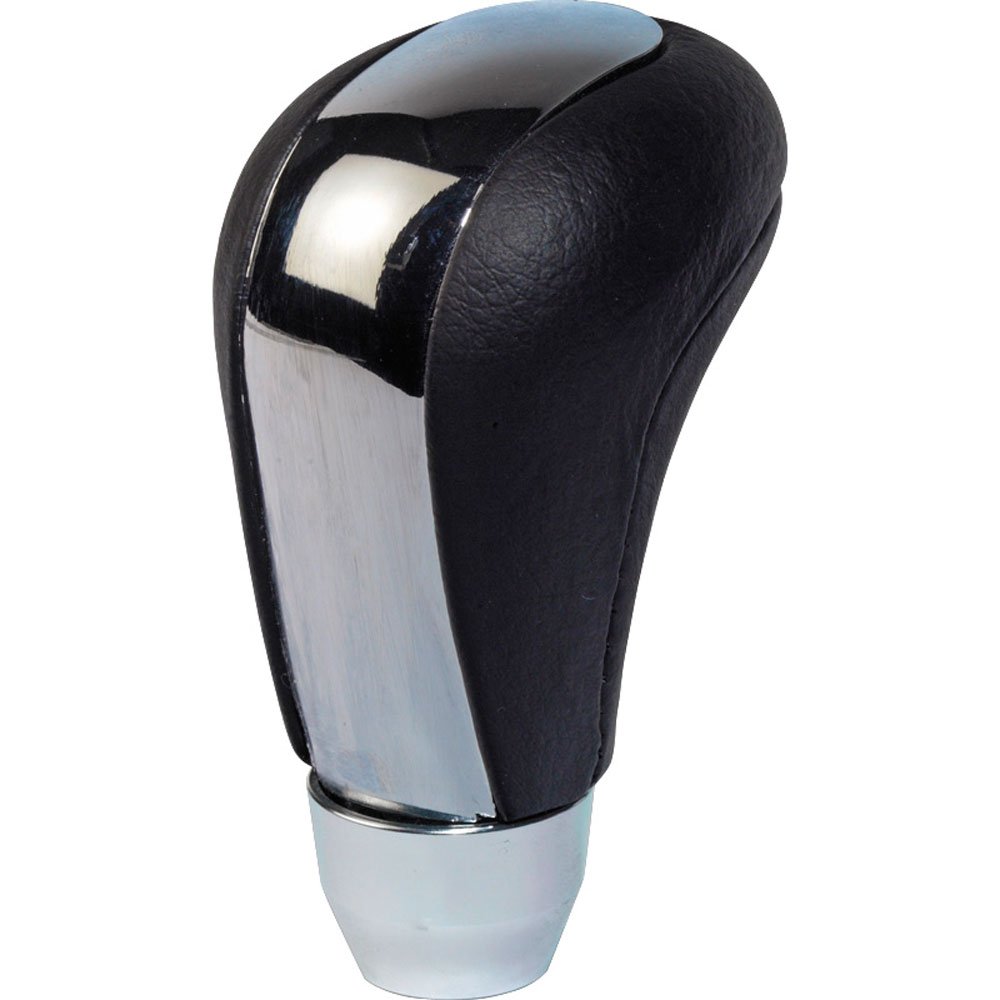 AUTO-STYLE AutoStyle Universal gear knob M-7 - Black leather/Polished