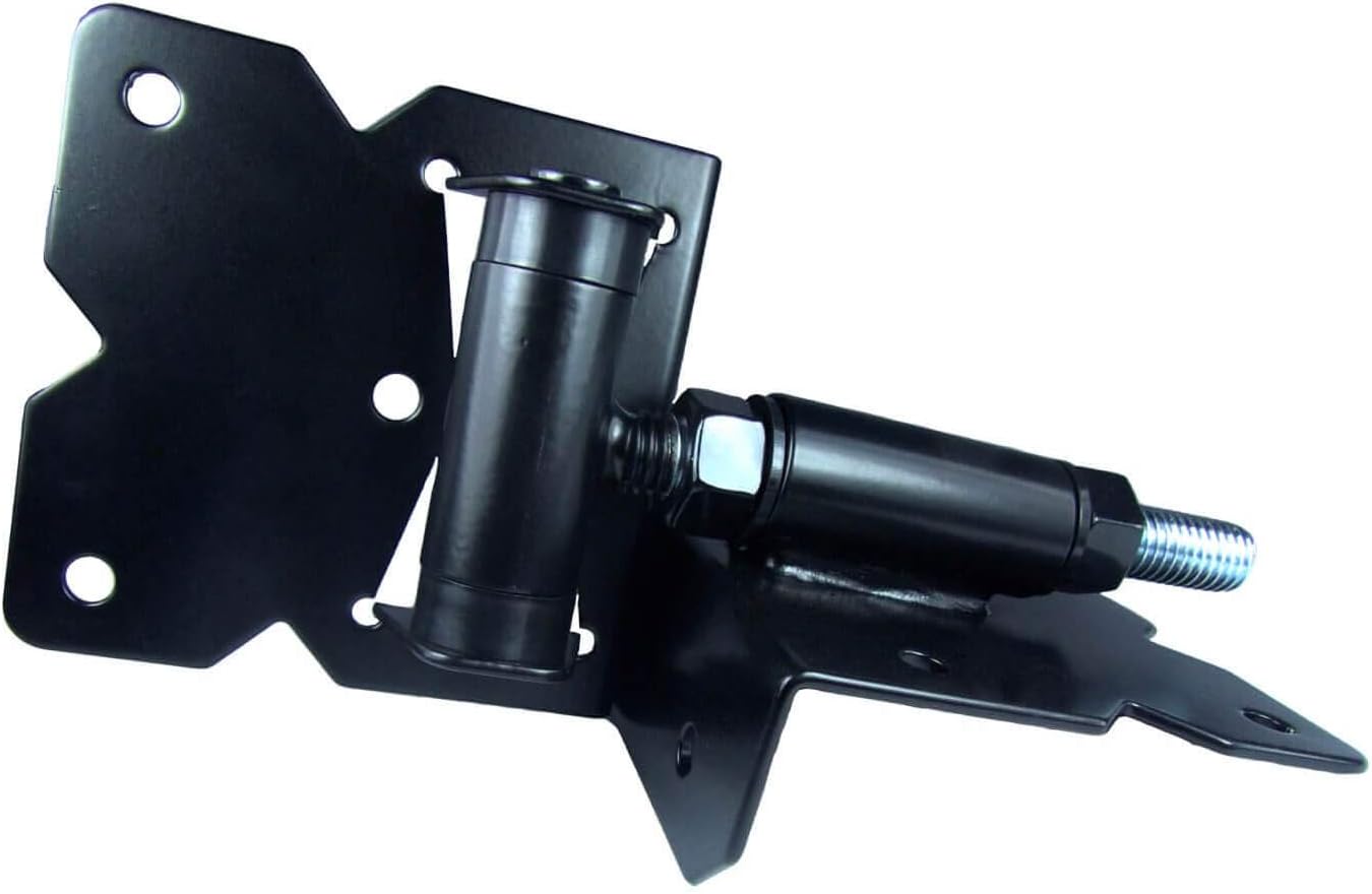 Vinyl Gate Hinges Black - for Vinyl, PVC or Plastic Fencing. Vinyl Fence Gate Hinges w/Mounting Hardware