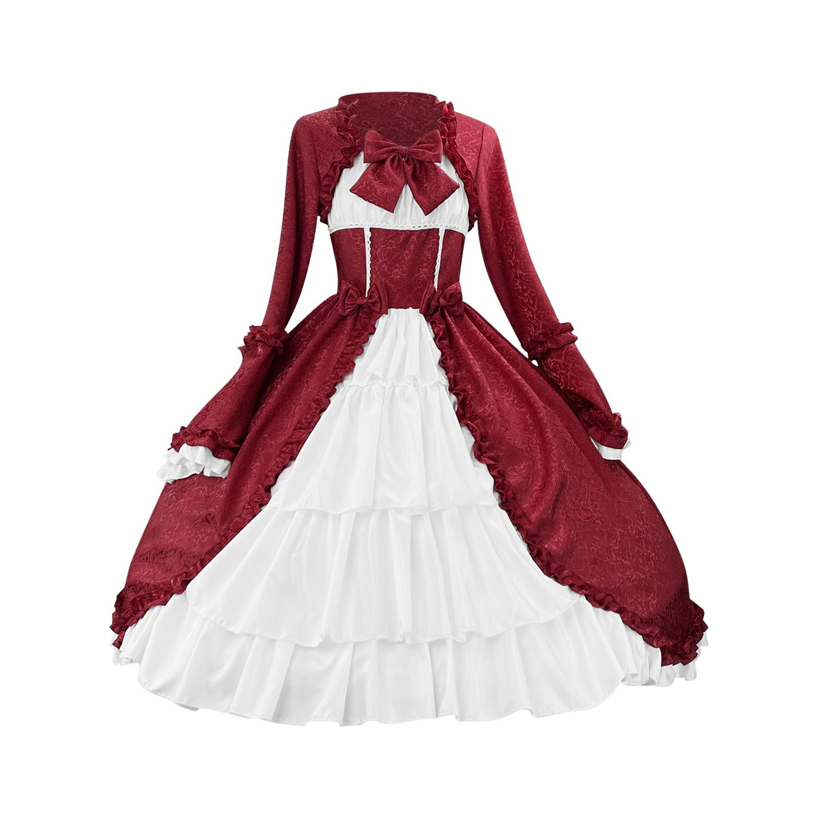 Renaissance Kleid Damen Mittelalter Gothic Kostüm Cosplay Corsagenkleid | Swing Steampunk Kleider, Viktorianisches Kleid, Trompetenärmel Outfit,Korsett Dress,Karneval Halloween Maxikleid