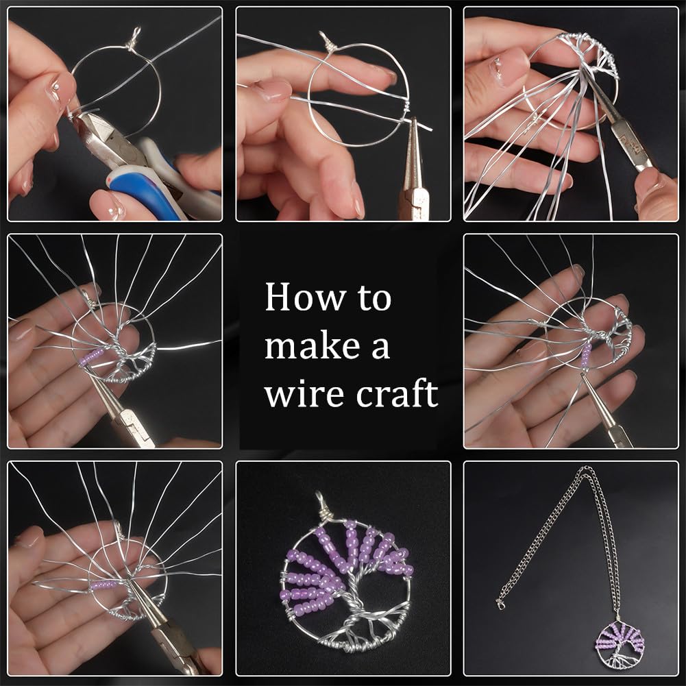 Kit De Fabrication De Bijoux En Fil D'aluminium Avec Lunette