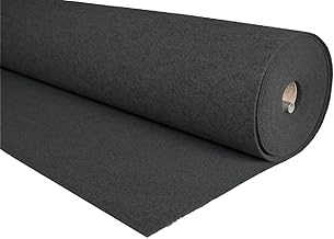 Felt Carpet for the Floor Resistant – Cheap Insulation and Protective Carpet – Carpet Tiles – Carpet Floor for Home, Garage or Garden – Carpet Tiles | 200 cm Wide – Black