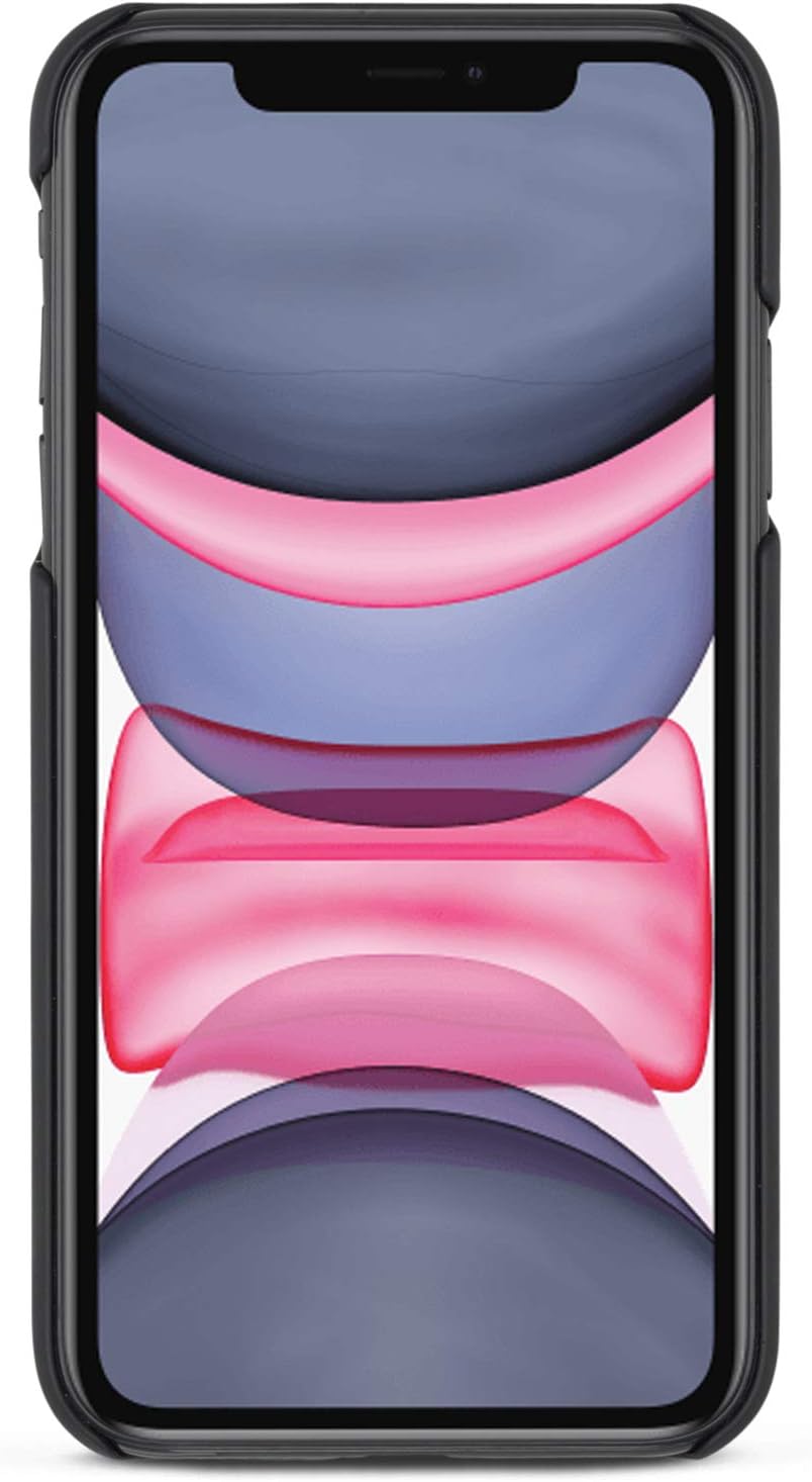 CASEZA Zurich Detachable Wallet Case for The iPhone 11 Black - Premium Vegan PU Leather 2 in 1 Flip Folio Book Magnetic Cover for The Original Apple iPhone 11 (6.1") - Supports Wireless Charging Qi