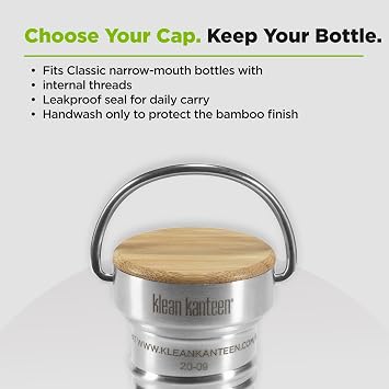 Bamboo Cap - Brushed Stainless