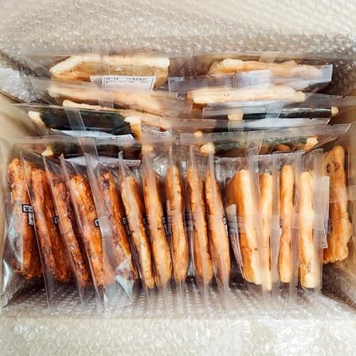 純手焼きあられ・おかき 人気商品一枚焼 25枚 (5種類×各5枚)|おかき あられ 手焼き おまかせ 袋物 ご自宅用 お菓子 [1128]