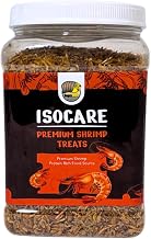 IsoCare Premium Dried Shrimp Treats High Protein Supplement for Isopods, Reptiles, Lizards, Birds, Fish, Aquatic Turtles, Amphibians, Feeders, Invertebrates - Natural Shellfish 16oz