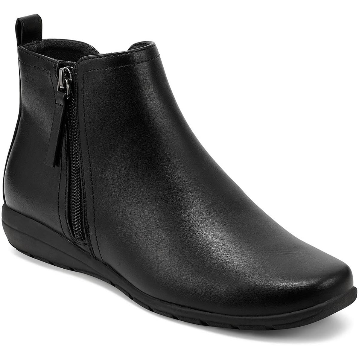 Easy Spirit Womens Aleena 3 Faux Leather Ankle Booties Black 5 5 Medium B M