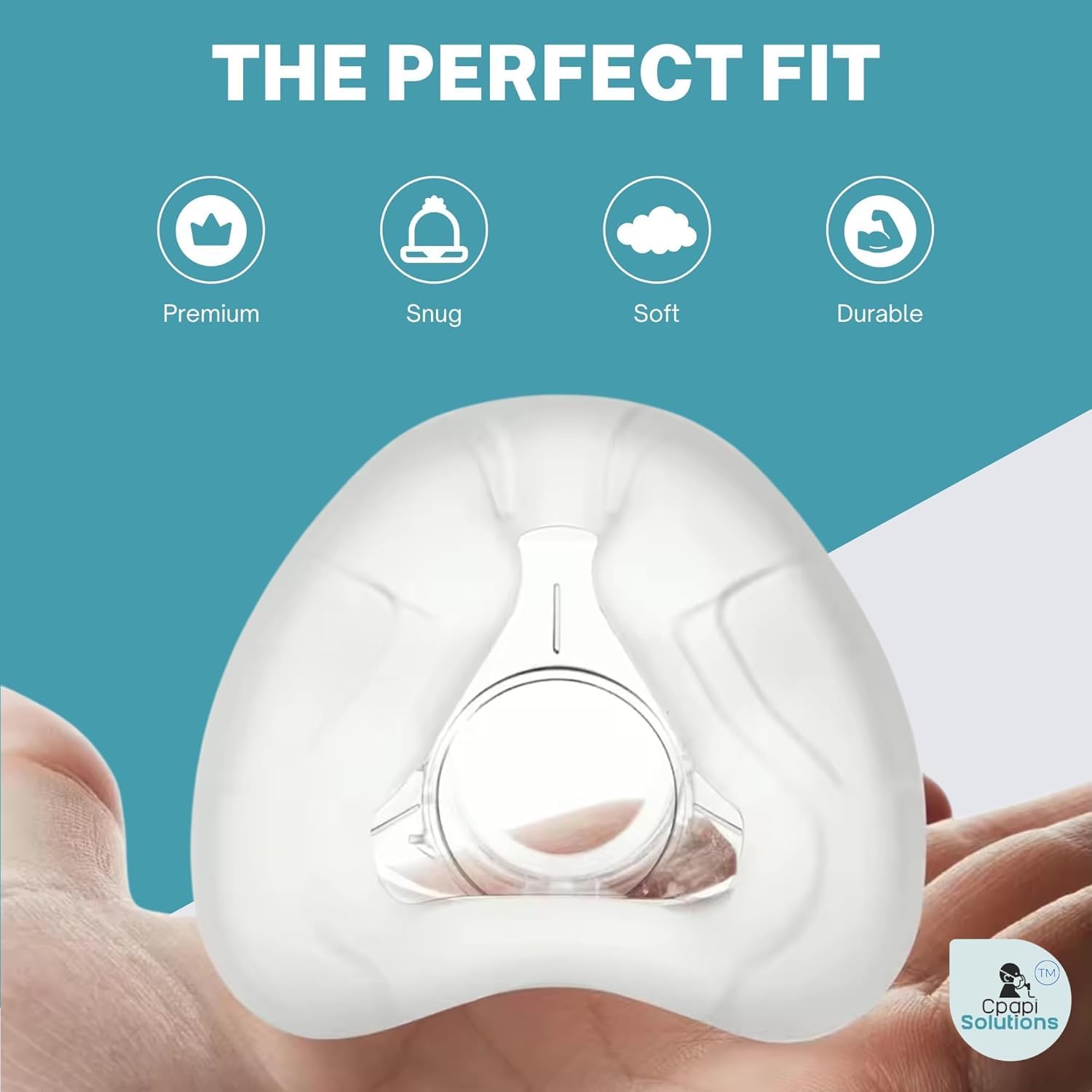 N20 Replacement Cushion – Compatible with AirFit & AirTouch CPAP Nasal Mask (Medium) – Soft, Snug Fit, Premium Comfort, Covers Nose, Durable Material - Image 3