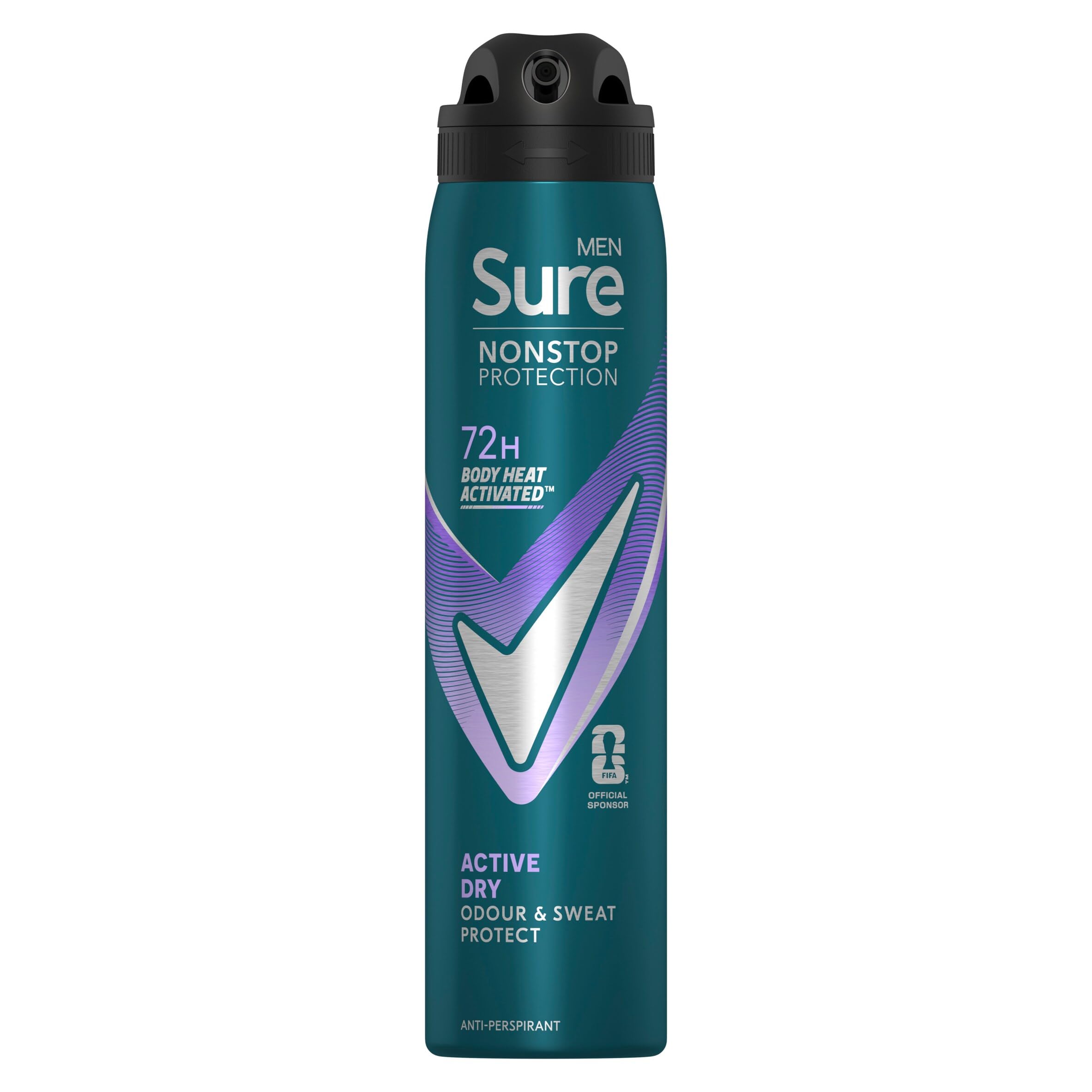 Sure (Active Dry - 6 Pk) Men Ap Deodorant 72H Nonstop Protection 250Ml