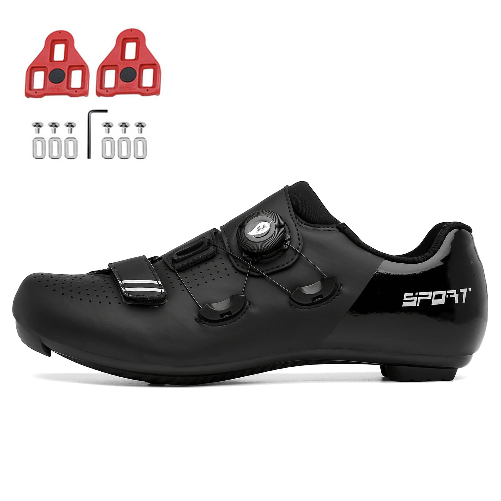 JiuQing Profesjonalne buty rowerowe unisex kompatybilne z rowerem Peloton do jazdy na rowerze szosowym z blokami Delta