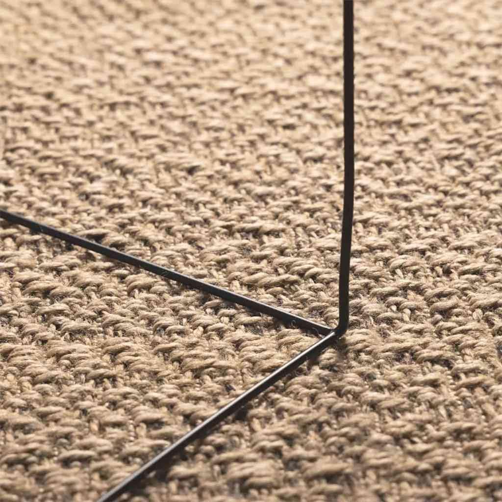 Tappeto per esterni, 160 x 230 cm, effetto iuta, durevole, resistente ai raggi UV, resistente alle intemperie, per balconi, terrazze, giardino, adatto per interni ed esterni, design elegante