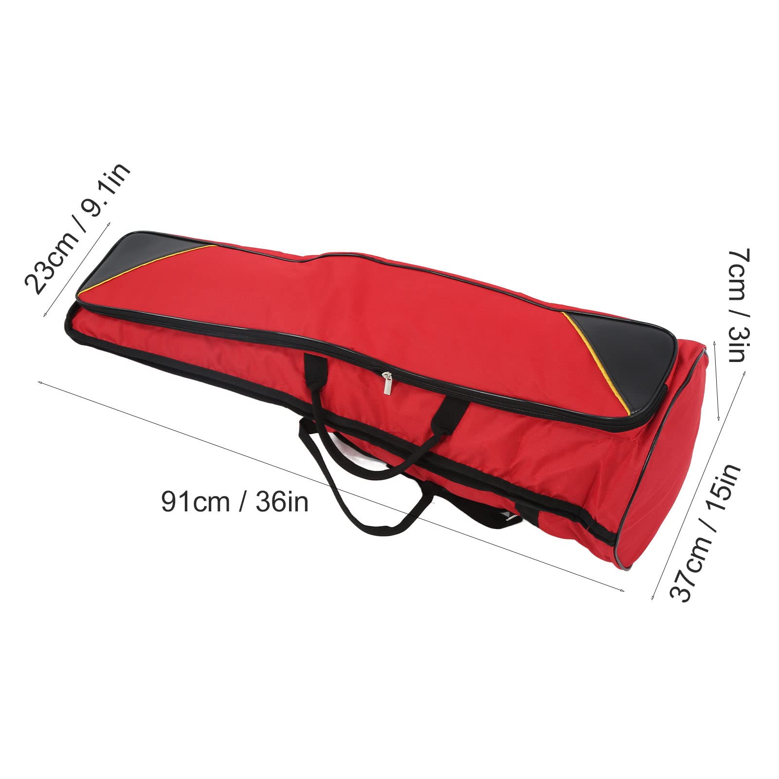 Custodie per tromboni, custodia protettiva portatile durevole per trombone in tessuto Oxford per trombone tenore(rosso)