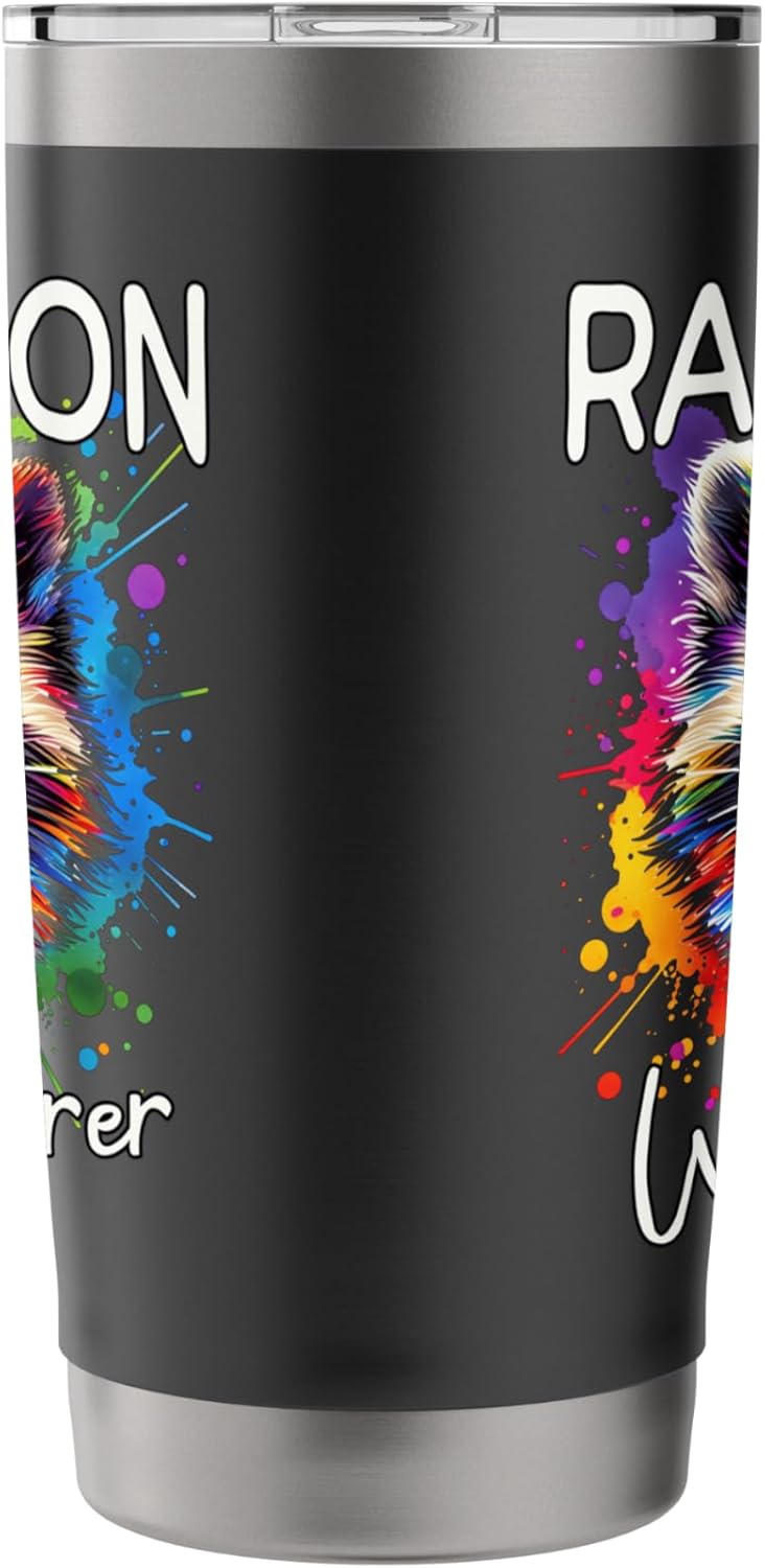 North American Raccoon Whisperer Stainless Steel Insulated Tumbler - Image 4