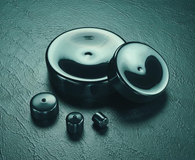 Image of Caplugs VC-625-16 VC Series - Round Vinyl Cap, 50 Pack, Black Plastic, 0.625 inch W x 1.000 inch L, Protective Closures, Thread Protectors, Dust and Moisture Seals, Masking, Plating, Color Coding (99394121)