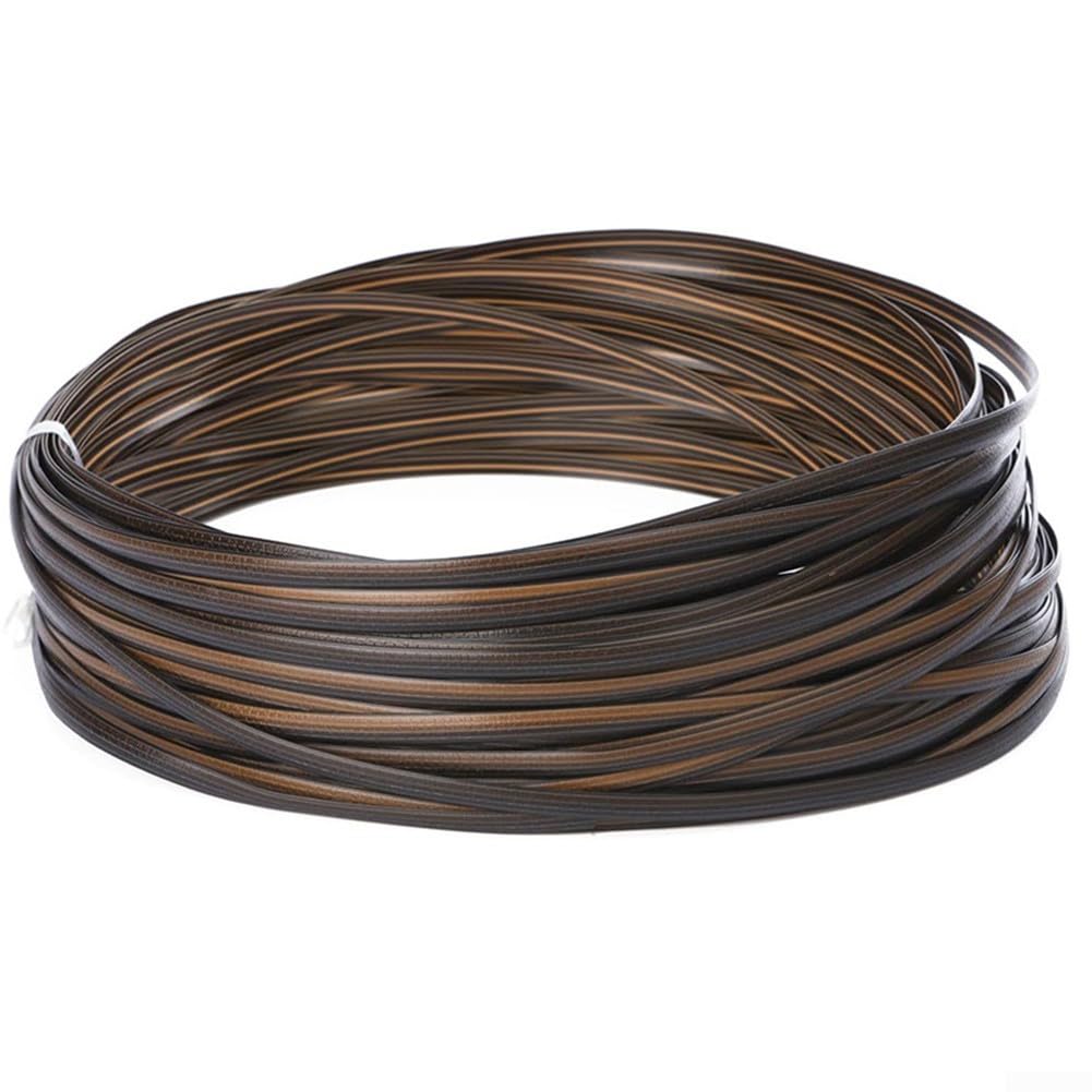 Zilimontt 120Ft Plastic Rattan Repair Kit Flat Wicker - For DIY Patio Furniture - Woven Rattan Repair Material -for Outdoor Garden Patio Furniture(brown)