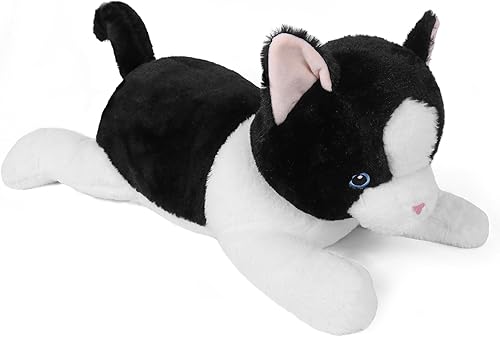 Miniatura 4 de Animales de peluche con peso de gato de 5 libras, 27 pulgadas, almohada de felpa gigante con peso de gato, regalo ideal para adultos y niños