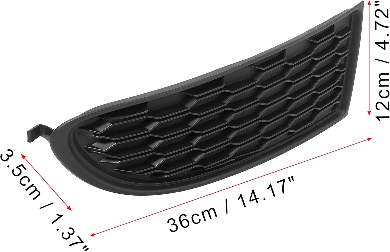 Unifizz Car Front Bumper Fog Light Lamp Left Driver Side Grille Cover Fog light Frame Honeycomb Mesh Bezel Trim Black Front Grill 68079853AB for Do-dge Journey 2014-2017 2019 2020