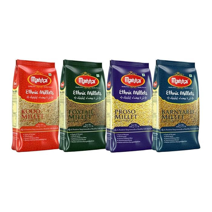 Buy Manna Mixed Millets Combo (Kodo Millet 500g, Foxtail Millet 500g