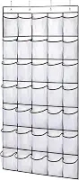 Sapateira de Porta Organizadora, Saco de Armazenamento Suspenso - Vertical, Organizador de Sapatos para Parede, Branco