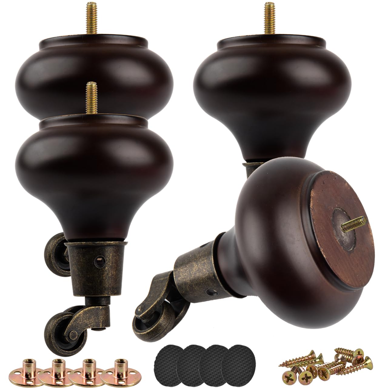 4.8 inch / 12cm Furniture Legs with Castors