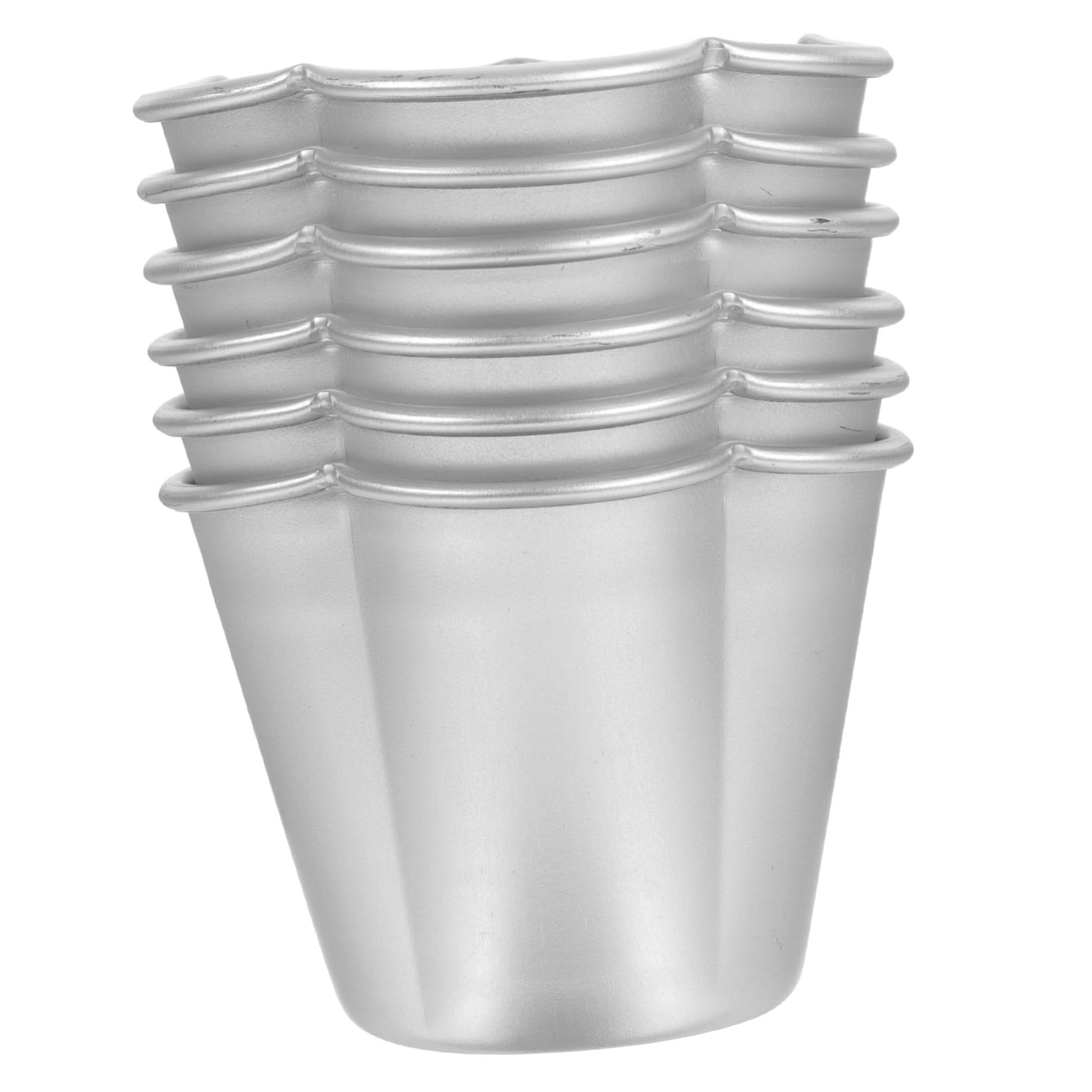 GREENADSCAPE 6Pcs Non Stick Cake Baking for Muffins Pudding and Tartlets Heat Bakeware for Easy and Versatile Baking