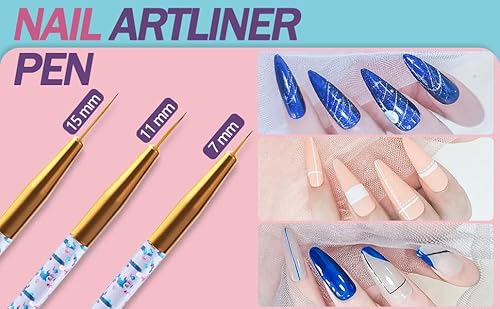 Artdone NAP-02 35Pcs Nail Art Pens Brushes,Nail Art Tool Set,Nail Dotting Tools,Nail Dust Brush,Striping Nail Art Brushes thumb #4