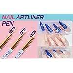 Artdone 35pcs Nail Art Pens brushes,Nail Art Tool Set,Nail Dotting Tools,Nail Dust Brush,Striping Nail Art Brushes for Long Lines,Nail Drawing Pen For Nail Design - Image 5