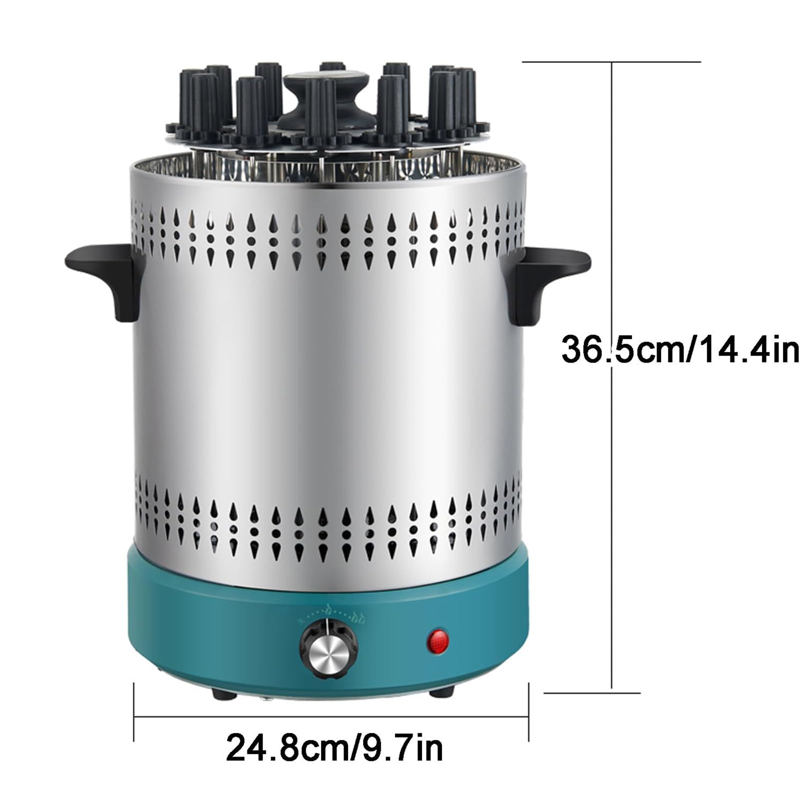 Amazon.co.jp: 1200W 電動縦型ケバブグリル 360°自動回転 無煙 室内BBQ
