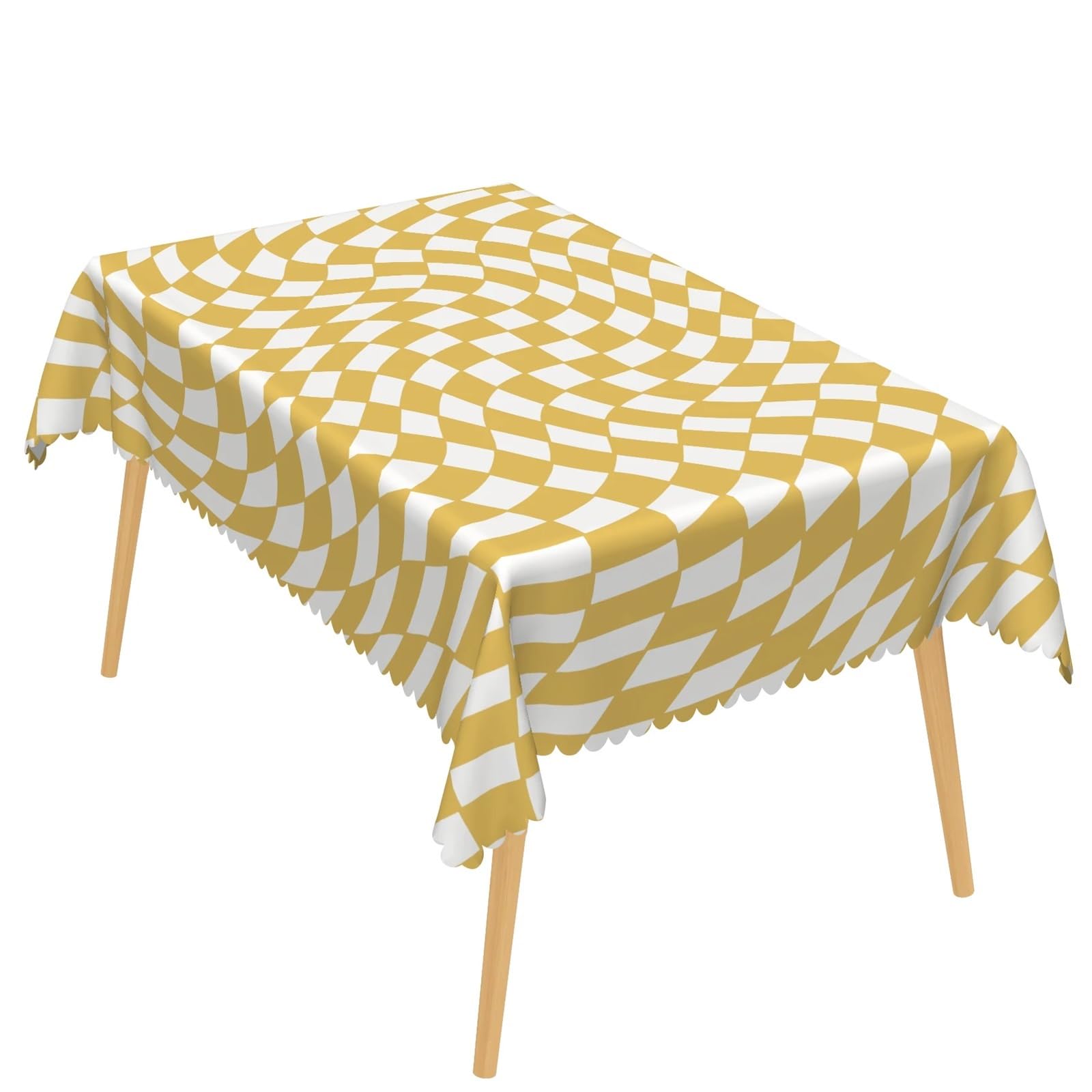 Tablecloth Checkered Tablecloth Oil Proof Rectangular Table Cover for Picnic Multiple Sizes(Color 2,300x180cm)
