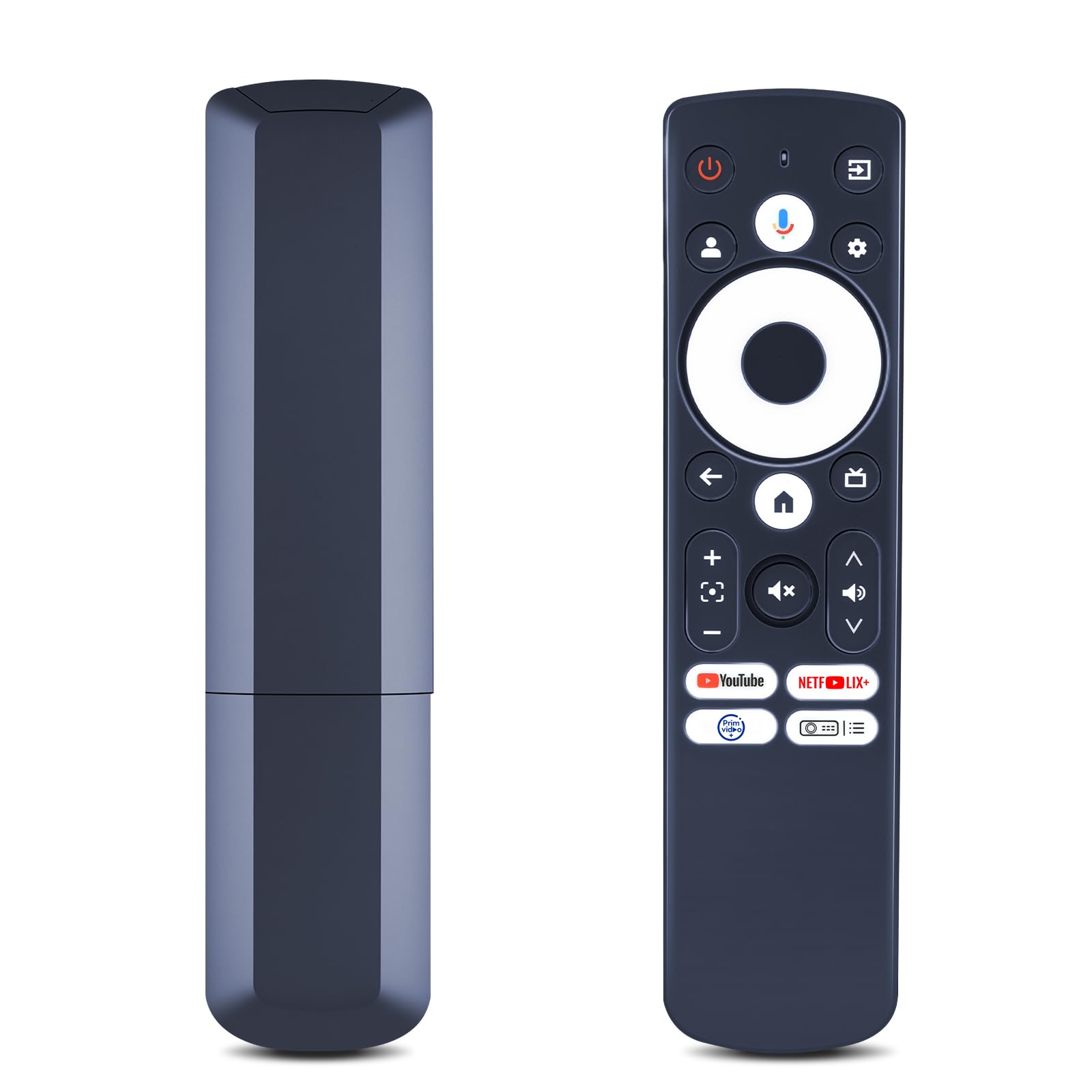 Replacement Remote Control Compatible with AURZEN Boom Mini Projector EAZZE D1G, for GooDee GD500 4K UHD Smart Projector, for HAPPRUN Google TV Projector（Supports Bluetooth and Infrared Pairing）