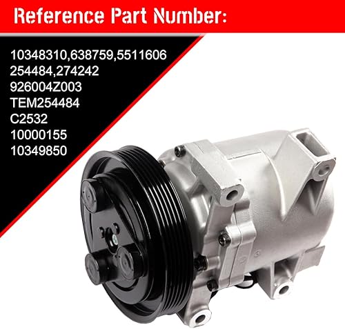 Miniatura 6 de cciyu Compresor de aire acondicionado para N-issan Sentra 2000-2006 reemplaza al compresor de CA para automóvil