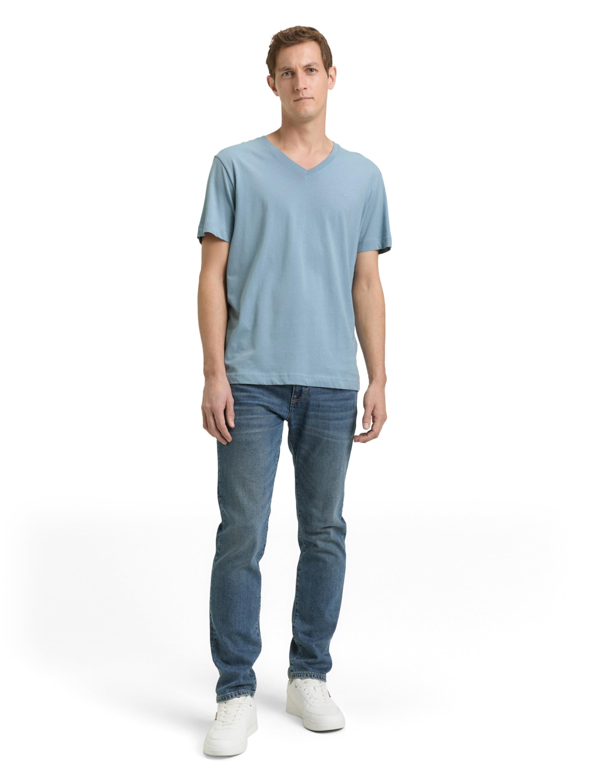 Tom Tailor Herren 1045834 T-Shirt, 39441 - Mountain Spring Blue, S EU – Ansicht 2